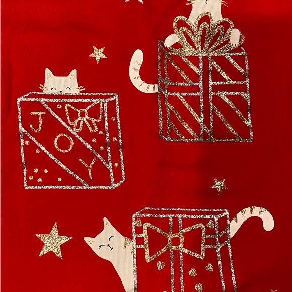 🎄Holiday Carter’s 6-month Kitty Outfit + Bow Pants 🐱 - Picture 3 of 5